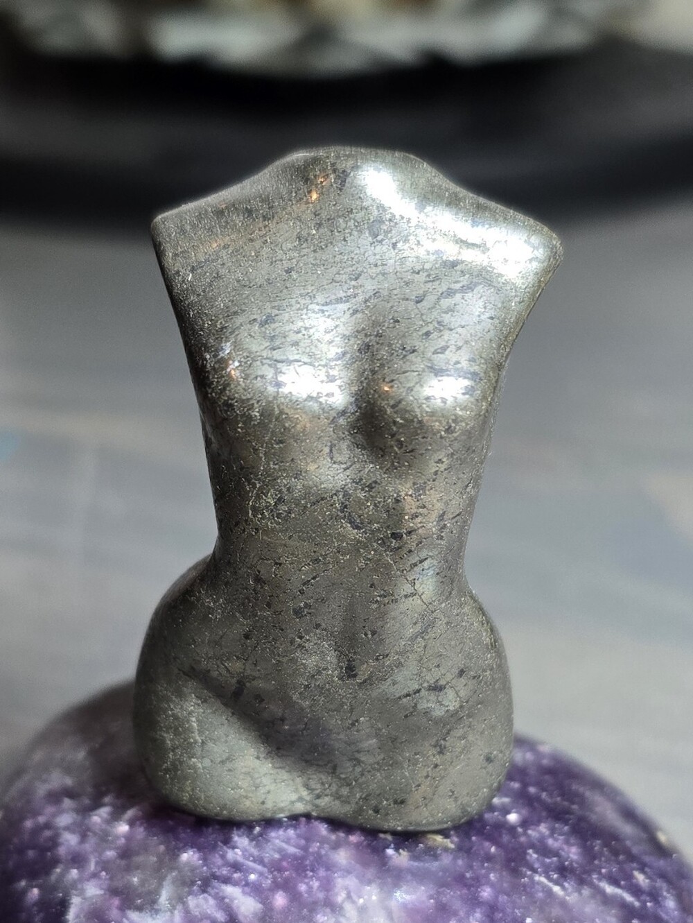 Pyrite Female Torso Sculpture